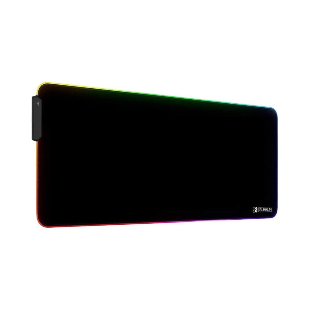 ALFOMBRILLA LED RGB EXTRA GRANDE SUBBLIM 800x300x4mm - ESPACIO HOLGADO PARA RATON Y TECLAD