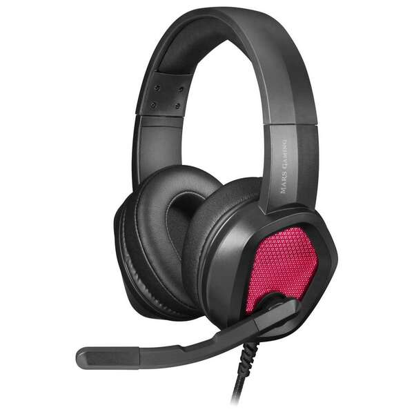 AURICULARES GAMING CON MICROFONO MARS GAMING MH320 NEGROS - ILUMINACION RGB - JACK 3.5mm