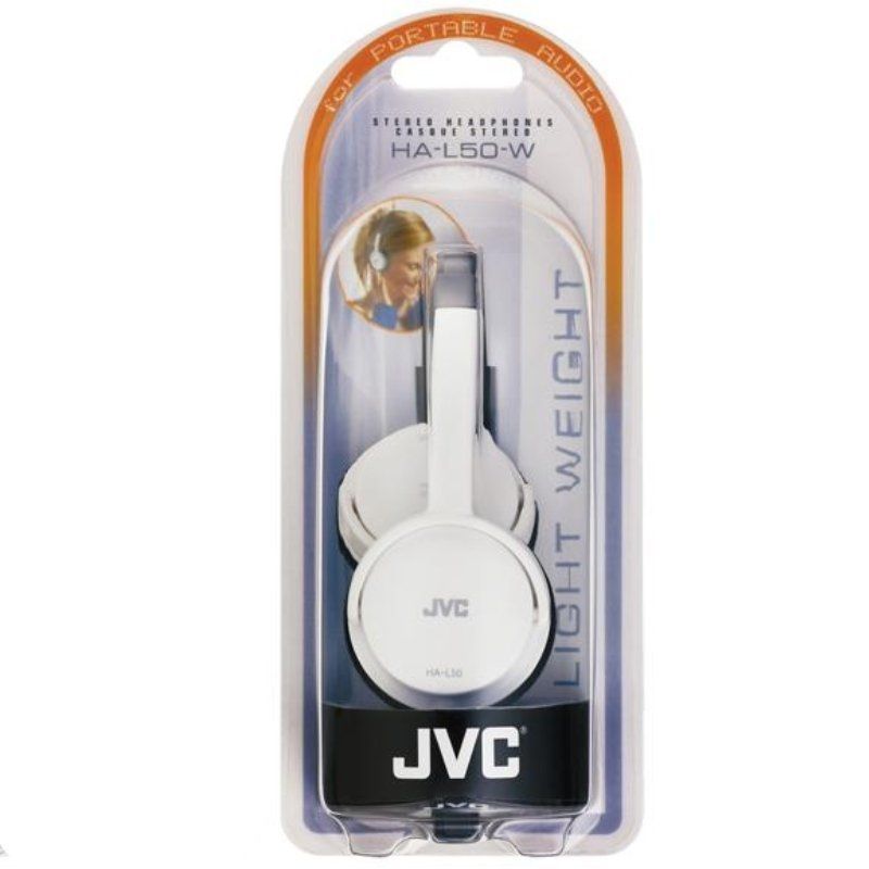 AURICULARES LIGEROS CON CABLE HA-L50 JVC BLANCOS - JACK 3.5mm - CABLE 1.5 metros