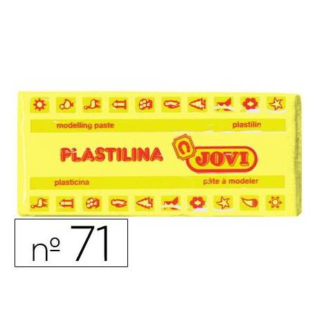 PLASTILINA MEDIANA AMARILLO CLARO JOVI ART.71