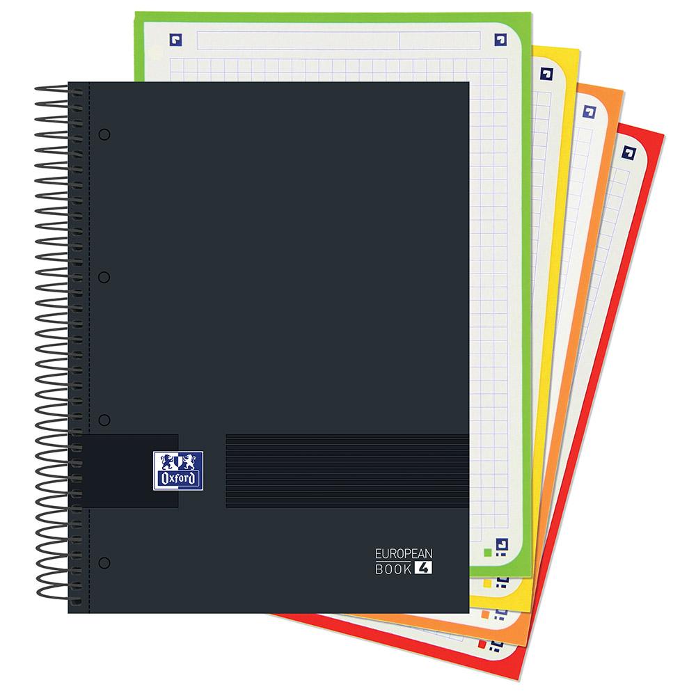CUADERNO OXFORD & YOU EUROPEAN BOOK 4 - MICROPERFORADO A5 120 HOJAS - COLORES OSCUROS