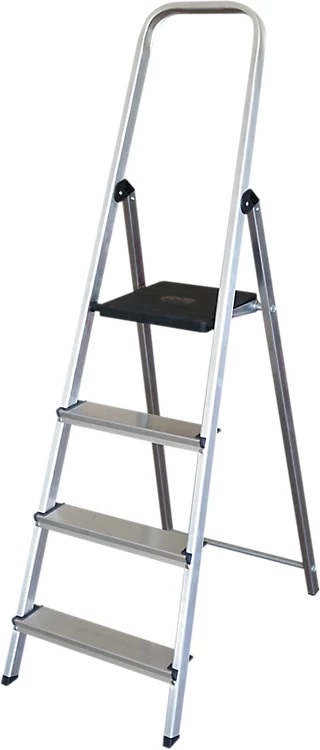 ESCALERA ALUMINIO 4 PELDAÑOS GSC - MAX. 150KG
