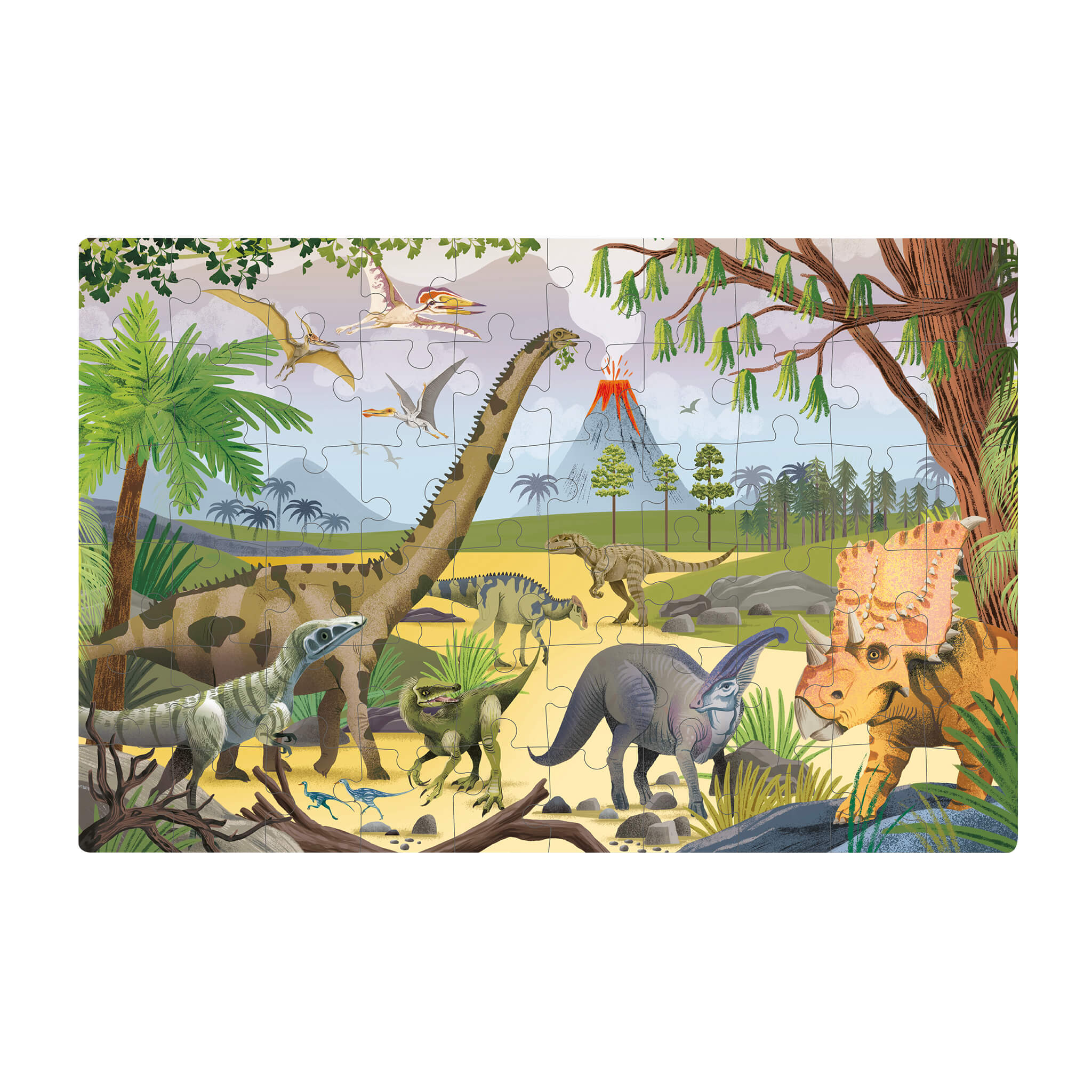 PUZZLE GLOW IN THE DARK DINOSAURIOS 60 UNIDADES APLI KIDS