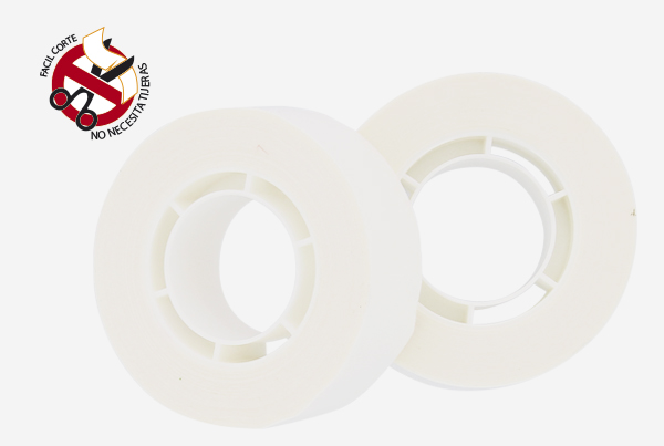 CINTA ADHESIVA COLOR BLANCO  19 mm X 33 m FIXO