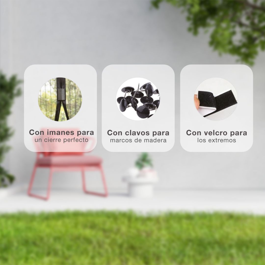 MOSQUITERA MAGNETICA PARA PUERTAS 100X220CM GSC EVOLUTION