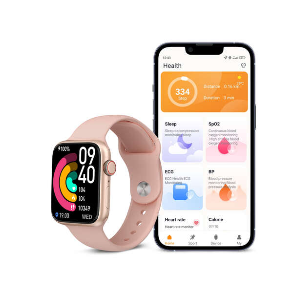 RELOJ SMARTWACH KSIX URBAN 4 MINI ROSA - PANTALLA 1.74