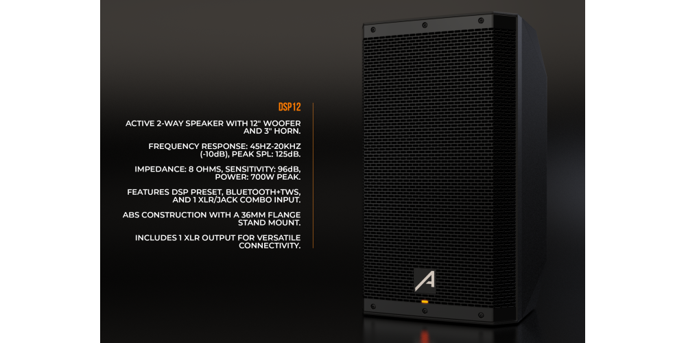 ALTAVOZ ACTIVO PROFESIONAL AUDIBAX DSP12 12