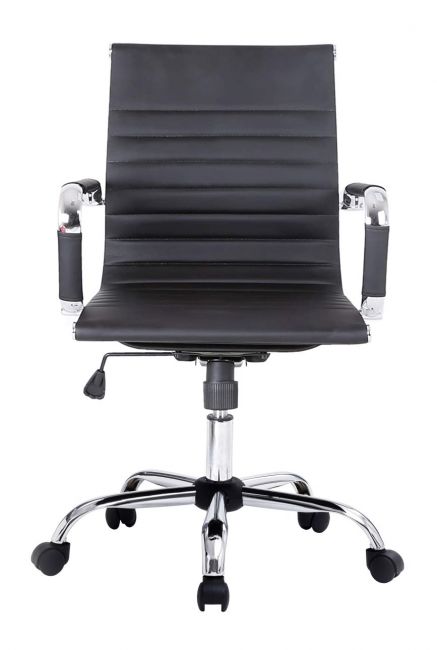 SILLA DE OFICINA EQUIP - GIRATORIA - DISEÑO ERGONOMICO - RESPALDO MEDIO - TAPIZADO ACANALA