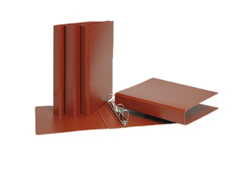 CARPETA CUERO FORRADA SIMIL CUERO 2 ANILLAS 25MM FOLIO GRAFOPLÁS