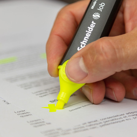 ROTULADOR FLUORESCENTE JOB AMARILLO SCHNEIDER