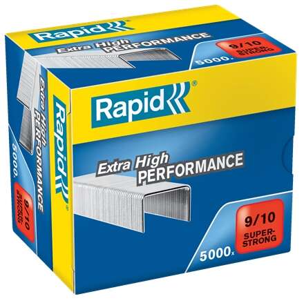 GRAPAS RAPID 9/10 GALVANIZADAS - CAJA DE 5000 GRAPAS - HASTA 90 HOJAS