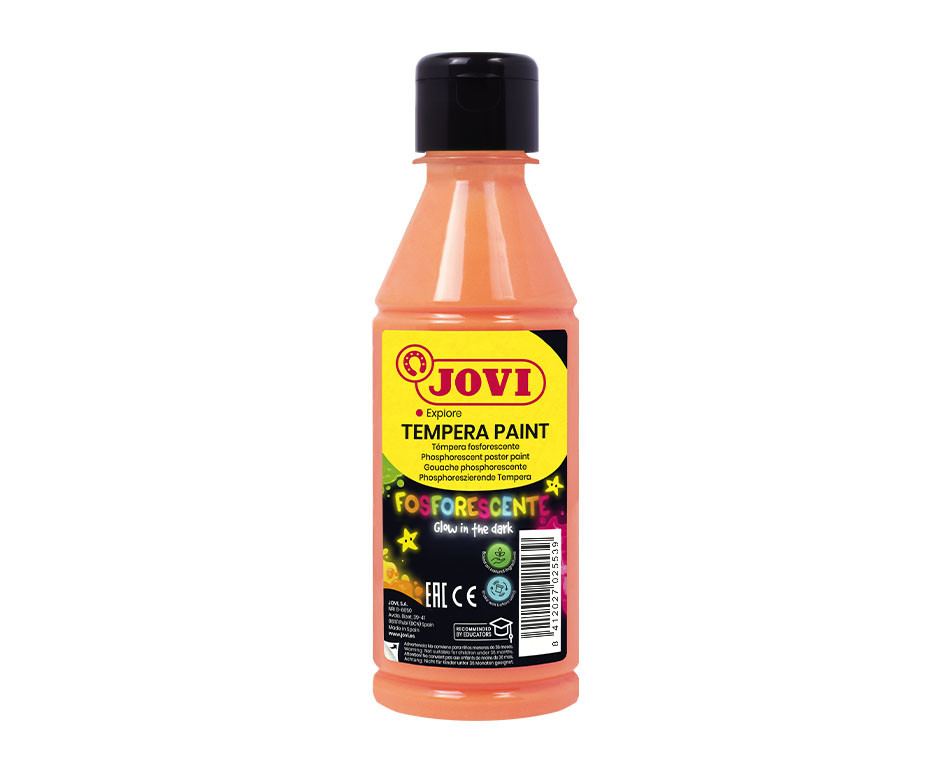 TEMPERA PAINT JOVI FLUORESCENTE NARANJA 250ML