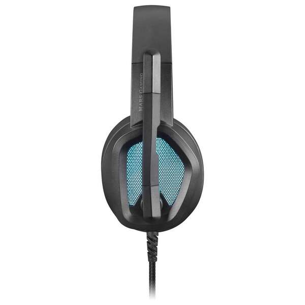 AURICULARES GAMING CON MICROFONO MARS GAMING MH320 NEGROS - ILUMINACION RGB - JACK 3.5mm