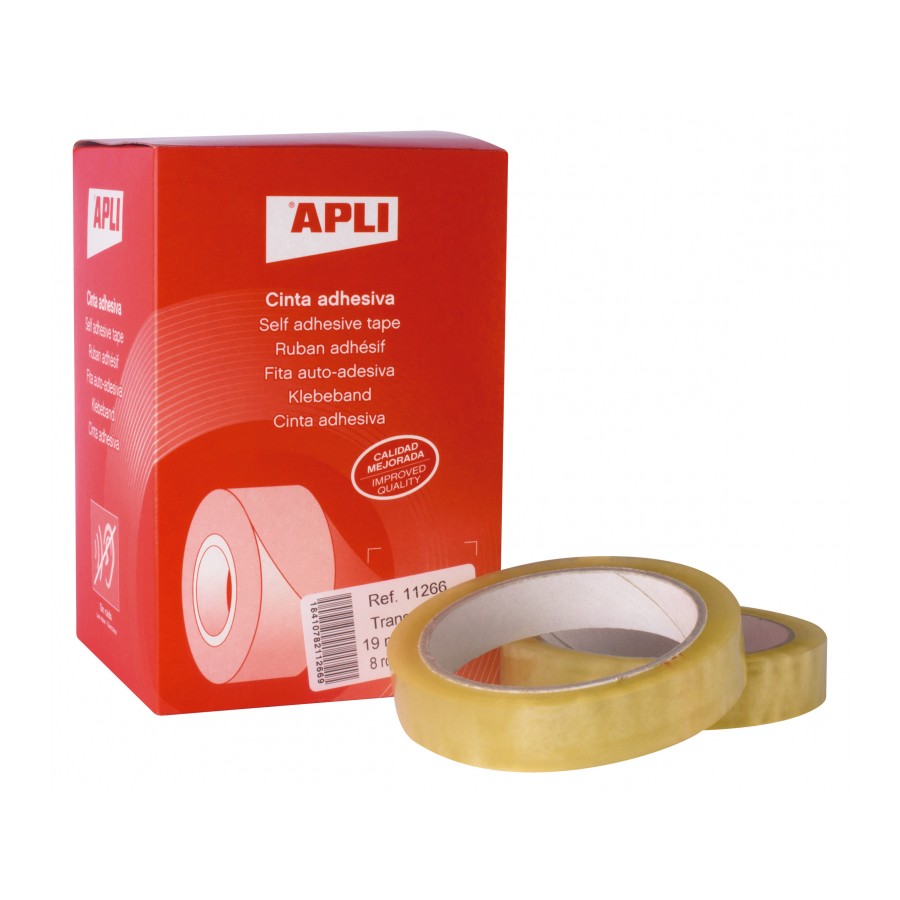 CINTA ADHESIVA 19 mm X 66 m  APLI
