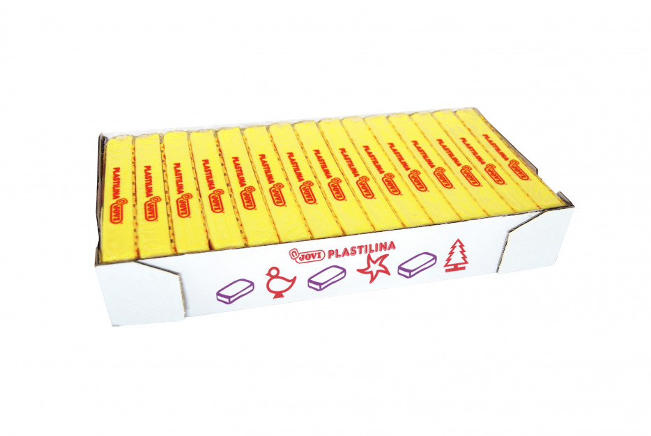 PLASTILINA MEDIANA AMARILLO CLARO JOVI ART.71