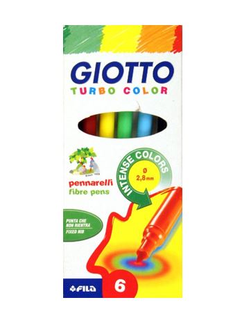 ROTULADOR GIOTTO TURBO COLOR 6 UNIDADES