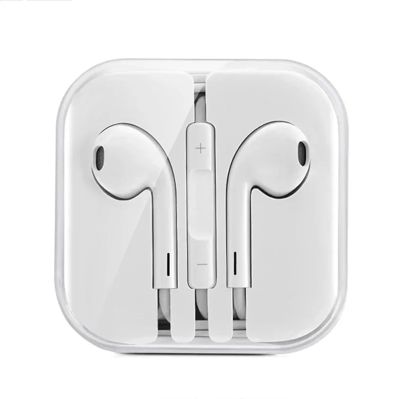 AURICULARES CON CABLE BLANCOS MOD. M2-021 - CON MICROFONO Y CONTROL DE VOLUMEN