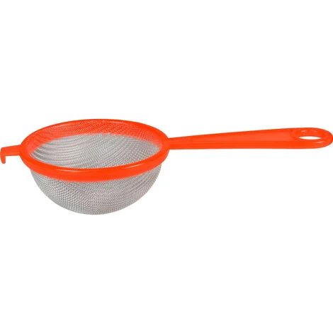 COLADOR NARANJA PLASTICO Y ALUMINIO VILLARINOX 12CM.