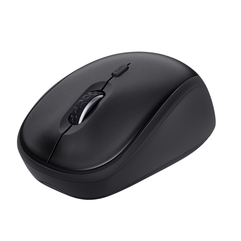 TECLADO Y RATON INALAMBRICOS TRUST TKM360 NEGRO - 1600DPI - TECLAS Y BOTONES SILENCIOSOS