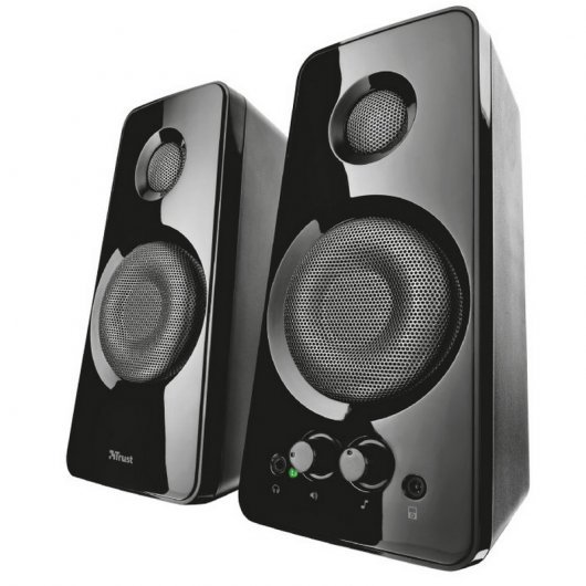 ALTAVOCES TRUST TYTAN USB 2.0 NEGRO 36W - CONTROL DE BAJOS Y VOLUMEN
