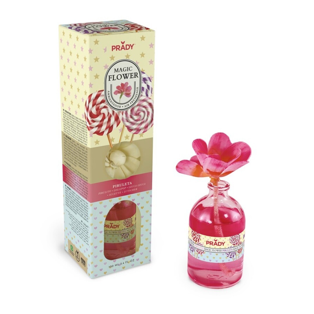 AMBIENTADOR MAGIC FLOWER PIRULETA PRADY FRASCO CRISTAL 100ML