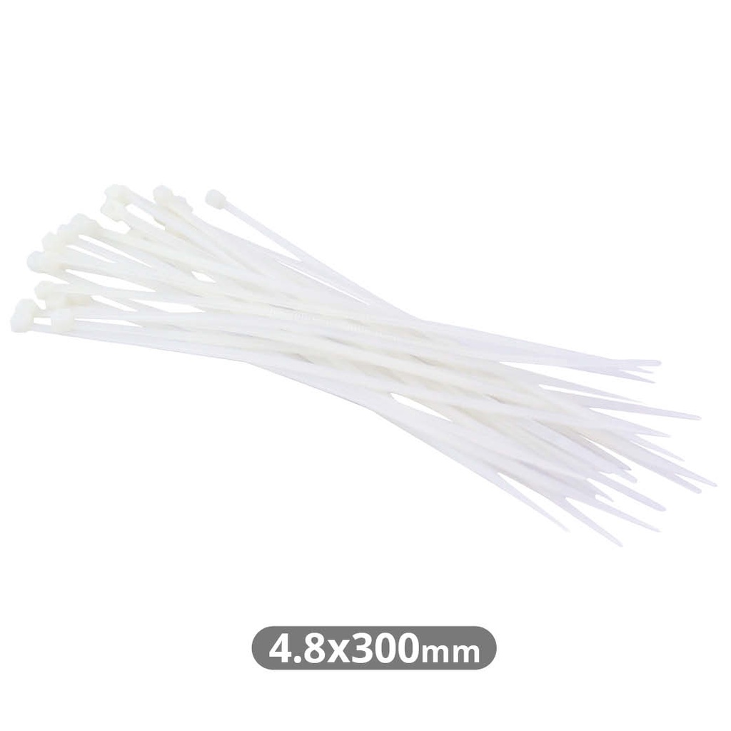 PACK 25 BRIDAS NYLON NATURAL GSC 300x4.8mm