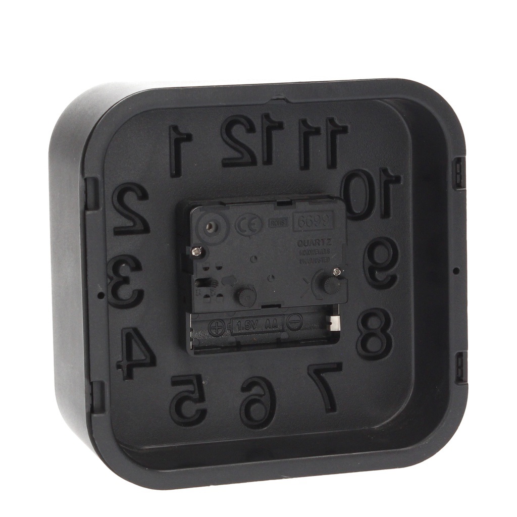 RELOJ DESPERTADOR ANALÓGICO DE SOBREMESA GSC - CON ALARMA - COLOR NEGRO