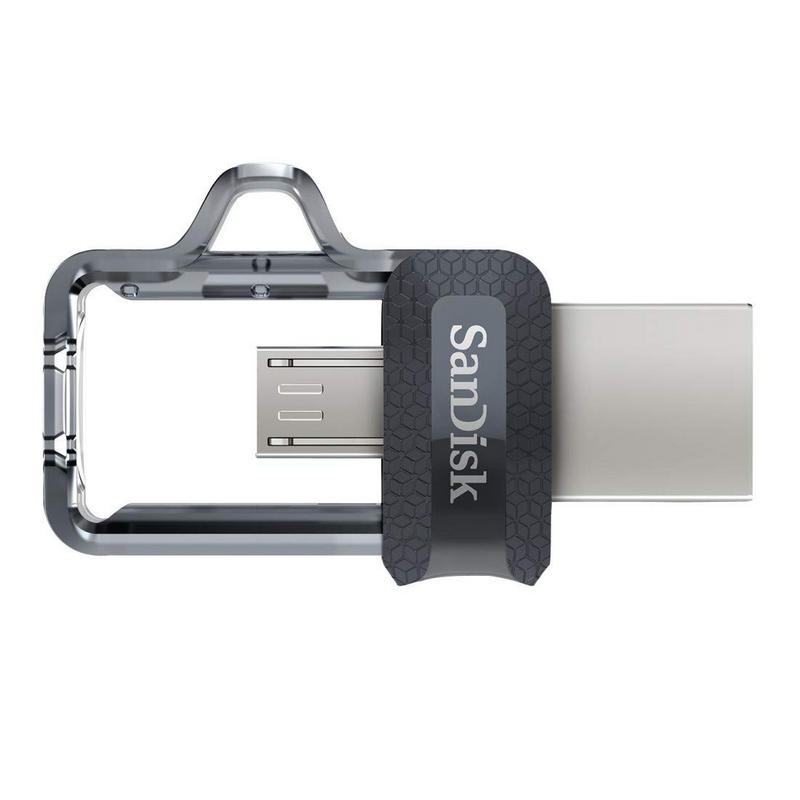 PENDRIVE MICRODUO SANDISK DUAL - 64GB - USB 3.0 A MICRO USB