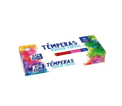 TEMPERA OXFORD 10 COLORES SURTIDOS 20ML