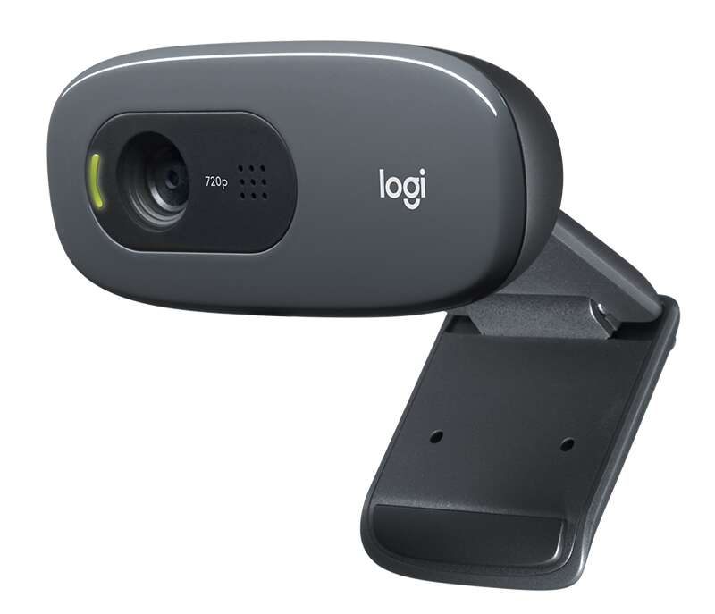 WEBCAM LOGITECH C270 NEGRA - HD 720P - USB 2.0 - ENFOQUE FIJO - ANGULO VISION 60º