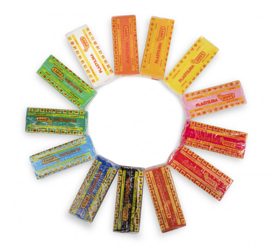 PLASTILINA MEDIANA AMARILLO CLARO JOVI ART.71