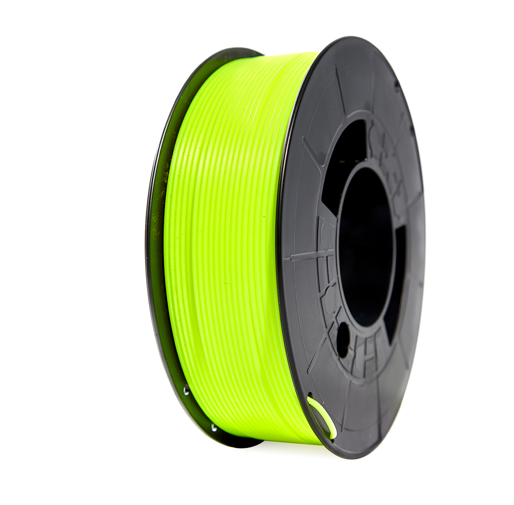 FILAMENTO 3D PLA AMARILLO FLUORESCENTE - DIAMETRO 1,75mm - BOBINA 1kg