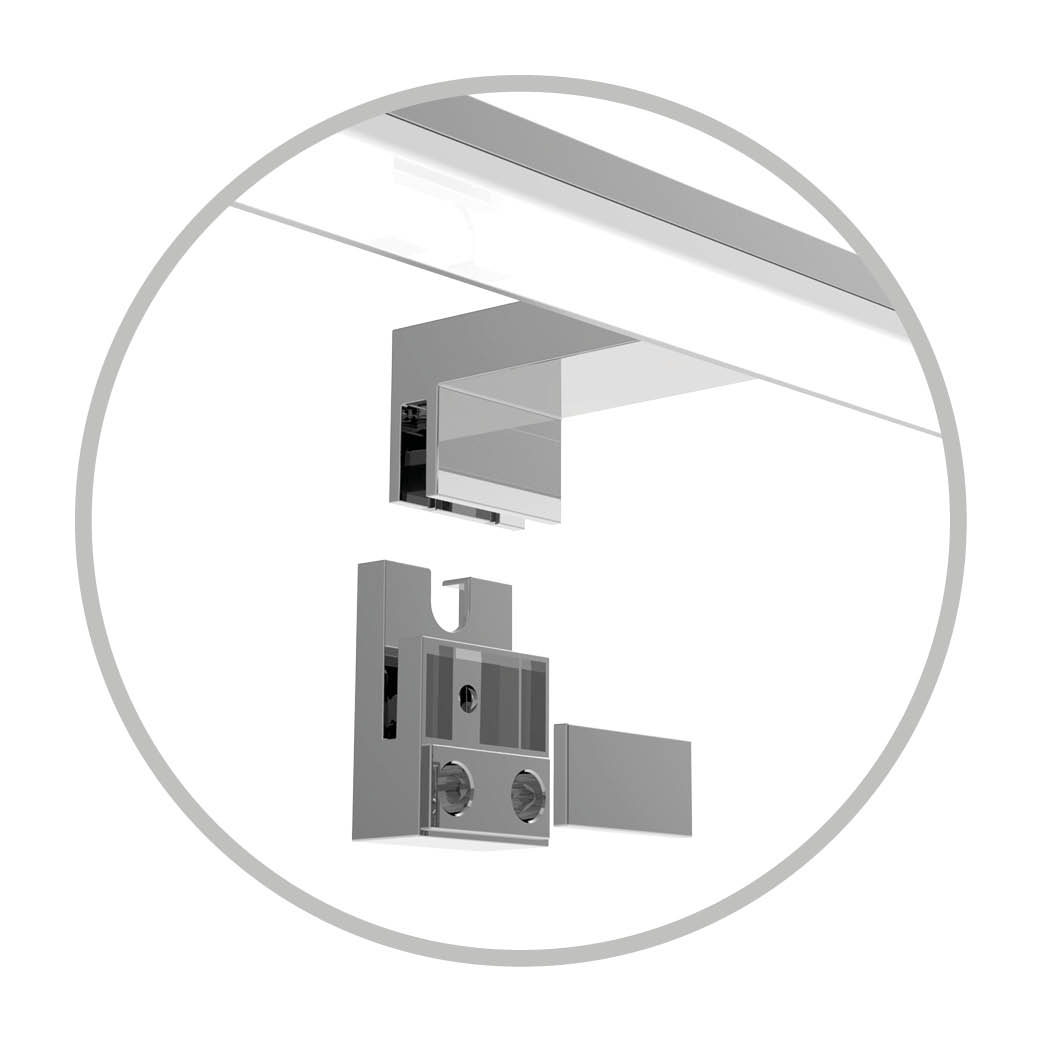 APLIQUE LED BAÑO GSC LAKSA 8W LUZ BLANCA 6500K IP44 900 LUMENES