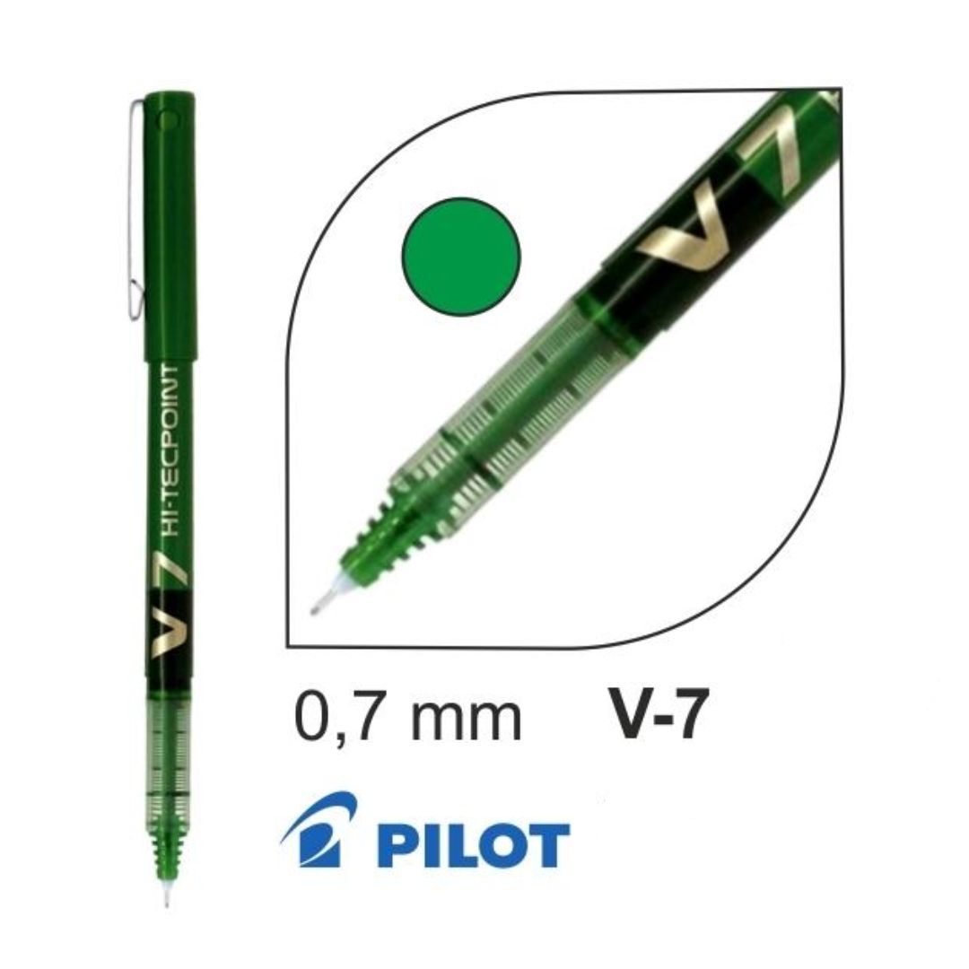 BOLIGRAFO PILOT V-7 VERDE 0.7