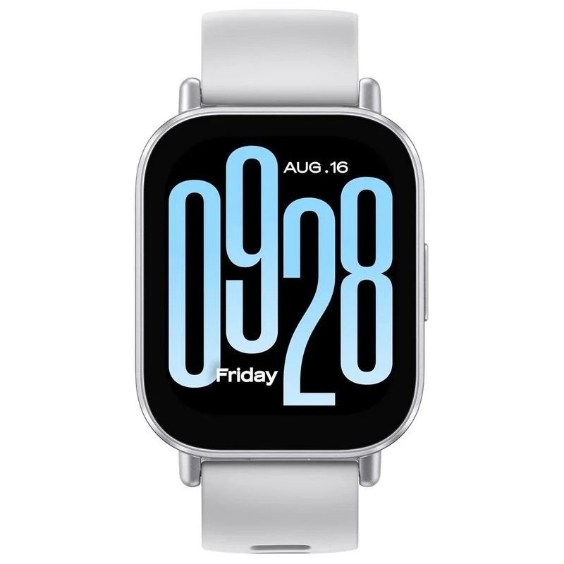 SMARTWACH XIAOMI REDMI WATCH 5 ACTIVE PLATA - GPS - FRECUENCIA CARDIACA - NOTIFICACIONES