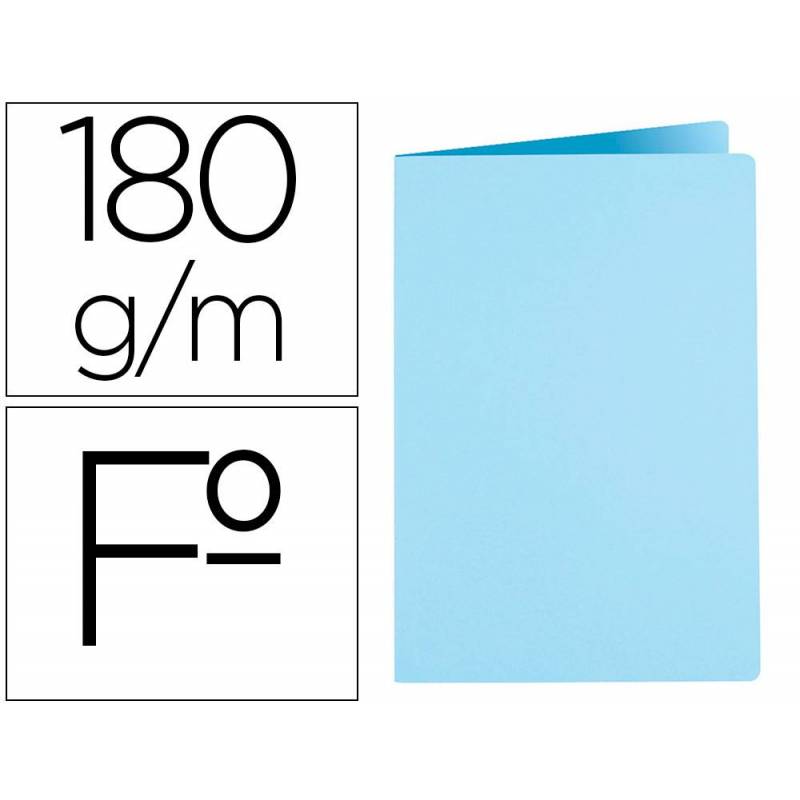 SUBCARPETA AZUL 180 GRS FABRISA