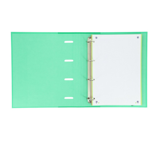 CARPETA 4 ANILLAS OXFORD C/RECAMBIO 100H 5X5 MENTA