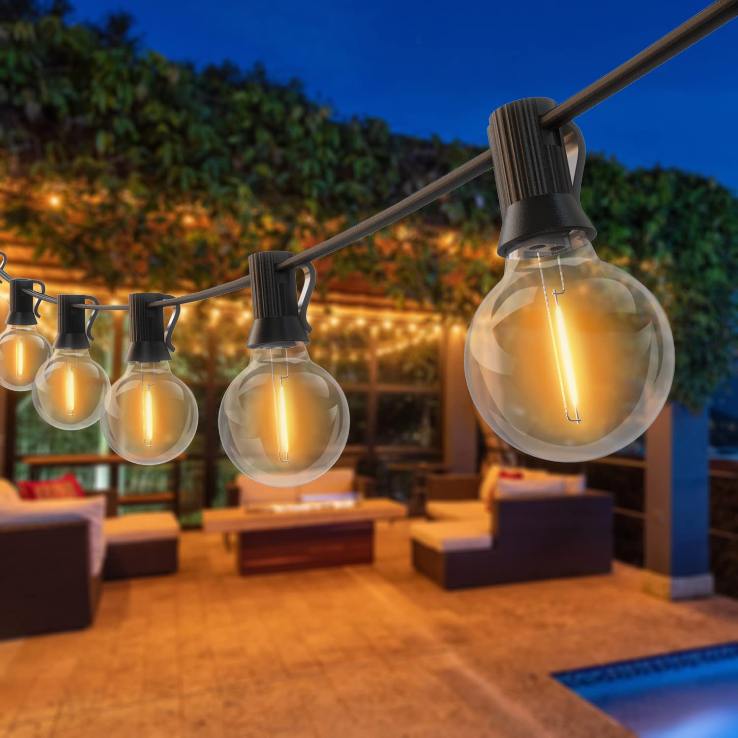 GUIRNALDA DECORATIVA LED SOLAR HELEM GSC 5 METROS 10 LAMPARAS LUZ CALIDA 2700K IP44