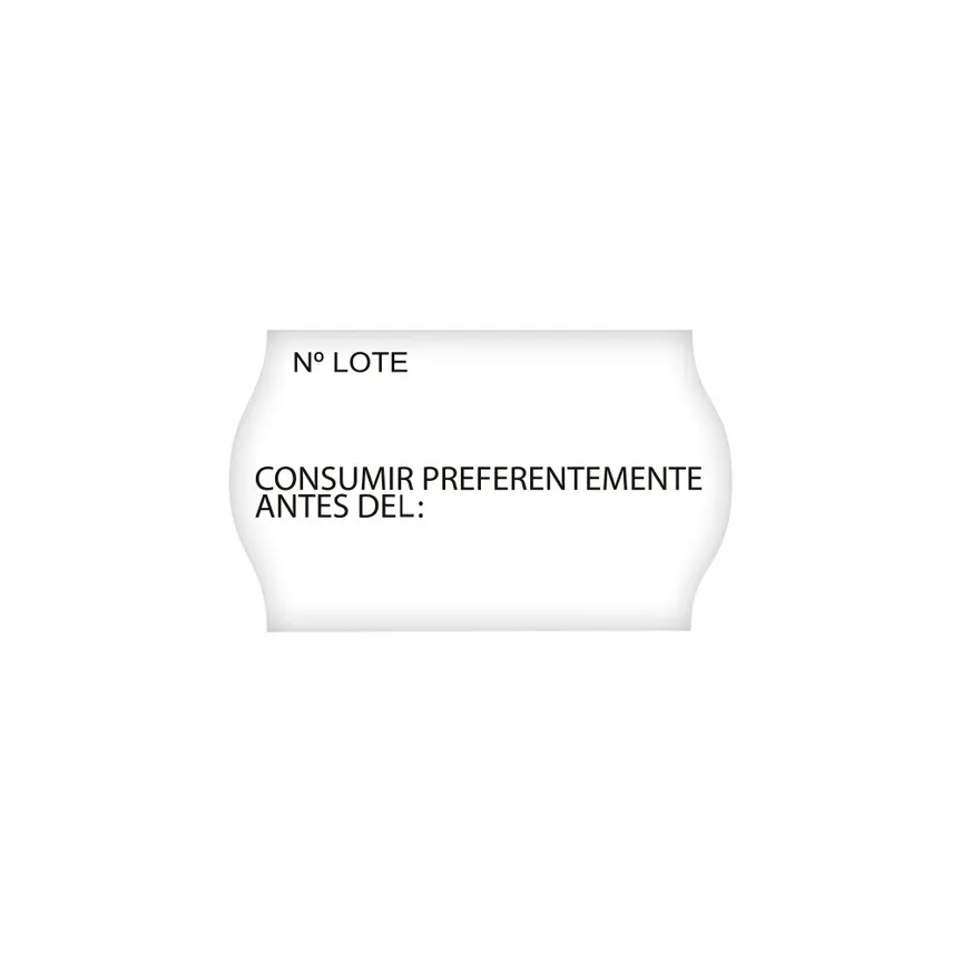 PACK 8+2 ROLLOS 1000 ETIQUETAS 26x16 BLANCA LOTE/CONSUMIR PERMANENTE