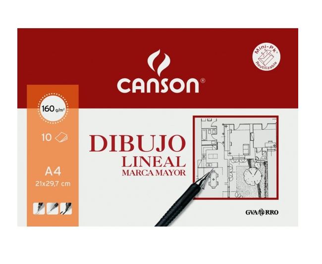 MINI-PACK DIBUJO LINEAL  10 H. 160GR.