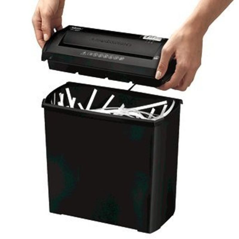 DESTRUCTORA FELLOWES POWERSHRED P-25S NEGRA - DESTRUYE HASTA 5 HOJAS - CORTE EN TIRAS