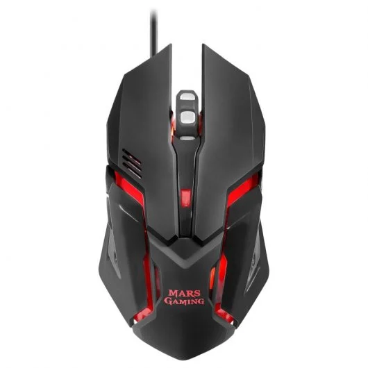 PACK 4 EN 1 MARS GAMING - TECLADO HIBRIDO + RATON USB 4000dpi + AURICULARES + ALFOMBRILLA