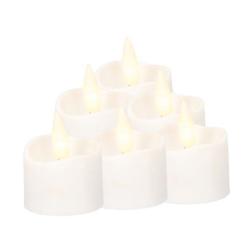 PACK 6 VELAS LED DECORATIVAS GSC 36mm