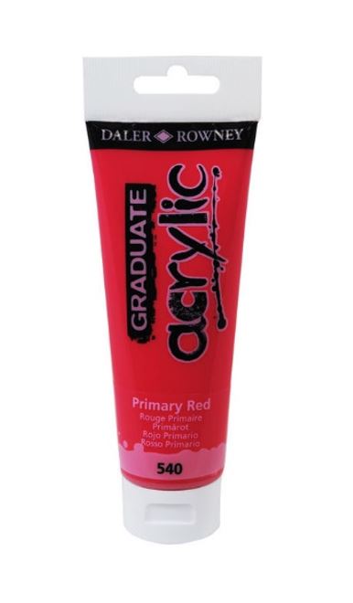 BOTE ACRILICO GRADUATE ROJO PRIMARIO 120ML