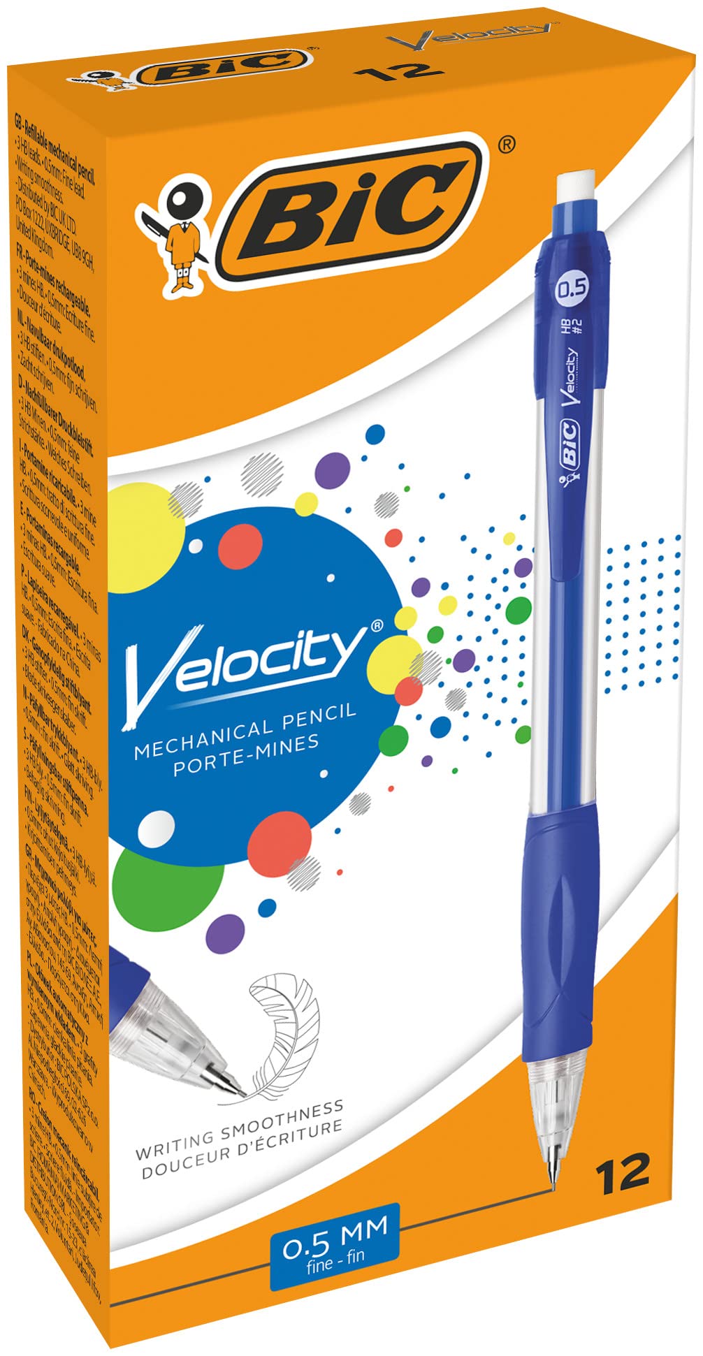 PORTAMINAS CON GOMA BIC VELOCITY MINA 0.5