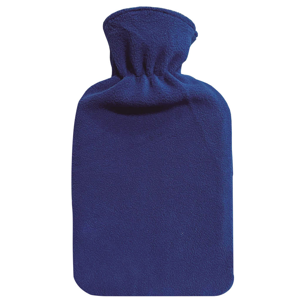 BOLSA DE AGUA CALIENTE GSC AZUL - CAPACIDAD 2 LITROS - FUNDA DE LANA - ANTIGOTEO