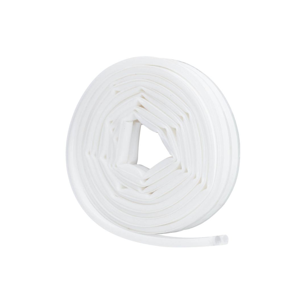 BURLETE DE SILICONA ADHESIVO 9MM 6M BLANCO