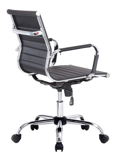 SILLA DE OFICINA EQUIP - GIRATORIA - DISEÑO ERGONOMICO - RESPALDO MEDIO - TAPIZADO ACANALA