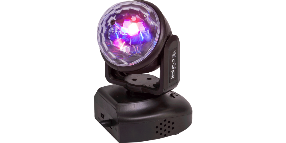 CABEZA MOVIL DE LED RGB IBIZA LIGHT LMH-ASTRO -MANDO A DISTANCIA -  EFECTO ASTRO