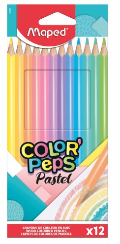 LAPICES COLORES PASTEL MAPED COLOR PEPS 12 UNIDADES